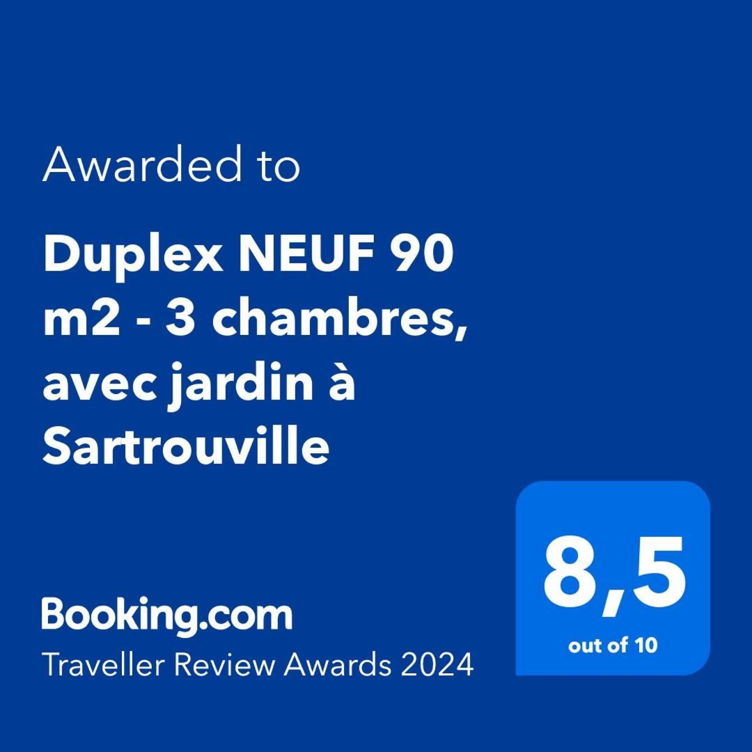 Duplex Neuf 90 M2 - 3 Chambres, Avec Jardin A Sartrouville Εξωτερικό φωτογραφία